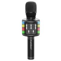 Earldom MC2 Led Işıklı Karaoke Mikrofon - Siyah