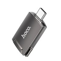 Hoco UA19 Tak Çalıştır HDMI to Type-C Dönüştürücü - Gri
