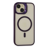 Joko iPhone 14 Kılıf Roblox Lens Magsafe Standlı Kapak - Derin Mor