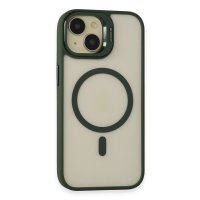 Joko iPhone 14 Kılıf Roblox Lens Magsafe Standlı Kapak - Koyu Yeşil