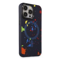 Joko iPhone 14 Pro Colorful Magsafe Kapak - Lacivert