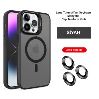 Joko iPhone 14 Pro Max Kılıf Flet Lens Magsafe Kapak - Siyah