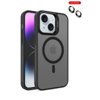 Joko iPhone 15 Plus Flet Lens Magsafe Kapak - Siyah