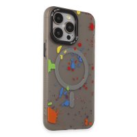 Joko iPhone 15 Pro Colorful Magsafe Kapak - Titan Gri