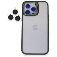 Joko iPhone 15 Pro Max Kılıf Roblox Lens Standlı Kapak - Koyu Yeşil