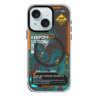 Keep Off iPhone 15 Map Magsafe Kapak - Jungle