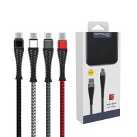 Konfulon S61 Micro USB Kablo 1.2M 3.1A - Siyah