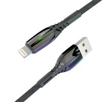 Konfulon S92 Ledli Lightning Kablo iphone Uyumlu 1M 3A - Siyah