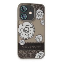 Movenchy iPhone 11 Terra Desenli Kapak - Gri - 3