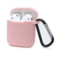 Newface Airpods 2 (2.nesil) Sert Silikon Kılıf - Pudra