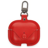 Newface Airpods Pro (1.nesil) Çanta Deri Kılıf - Kırmızı