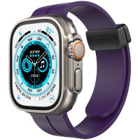 Newface Apple Watch 38mm KR412 Elegance Stylısh Kordon - Derin Mor