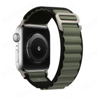 Newface Apple Watch 38mm Mountain Kordon - Siyah-Yeşil
