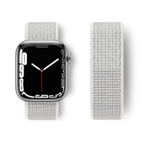 Newface Apple Watch 40mm Hasırlı Cırtcırtlı Kordon - Beyaz