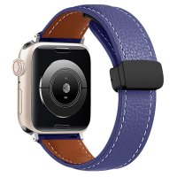 Newface Apple Watch 40mm KR414 Daks Deri Kordon - Lacivert