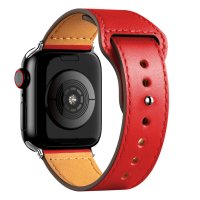 Newface Apple Watch 40mm KR415 Luaz Deri Kordon - Kırmızı