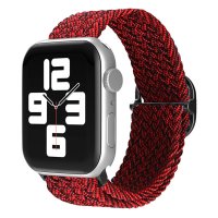 Newface Apple Watch 40mm Star Kordon - Siyah-Bordo