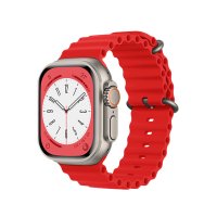 Newface Apple Watch 41mm Ocean Kordon - Kırmızı