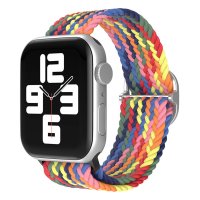 Newface Apple Watch 41mm Star Kordon - Siyah-Kırmızı-Sarı