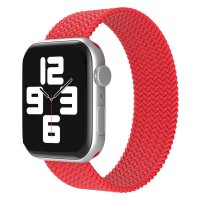 Newface Apple Watch 45mm Ayarlı Solo Silikon Kordon - Kırmızı