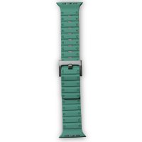 Newface Apple Watch 42mm Magnus Mıknatıslı Silikon Kordon - Koyu Yeşil