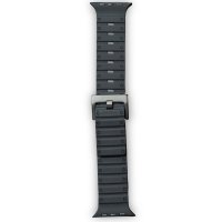 Newface Apple Watch 42mm Magnus Mıknatıslı Silikon Kordon - Siyah