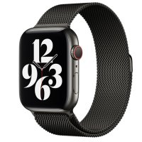 Newface Apple Watch 44mm Metal Mıknatıslı Kordon - Siyah