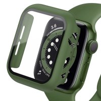 Newface Apple Watch 45mm Camlı Kasa Ekran Koruyucu - Koyu Yeşil