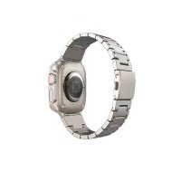 Newface Apple Watch 45mm İron Metal Baklalı Kordon - Yıldız Işığı