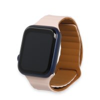 Newface Apple Watch 45mm KR411 Tailored Strap Kordon - Pudra