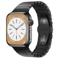 Newface Apple Watch 45mm KR416 Huks Kordon - Siyah