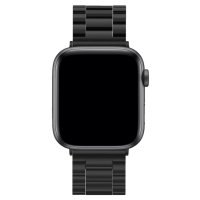 Newface Apple Watch 45mm Metal Baklalı Kordon - Siyah