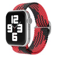 Newface Apple Watch 45mm Star Kordon - Kırmızı-Siyah
