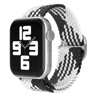 Newface Apple Watch 45mm Star Kordon - Siyah-Beyaz