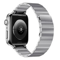 Newface Apple Watch 41mm KR404 Huks Kordon - Gümüş