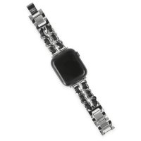 Newface Apple Watch 40mm KR405 Metal Bakla Kordon - Gümüş