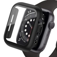 Newface Apple Watch Ultra 49mm Camlı Kasa Ekran Koruyucu - Siyah