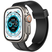 Newface Apple Watch Ultra 49mm KR412 Elegance Stylısh Kordon - Siyah