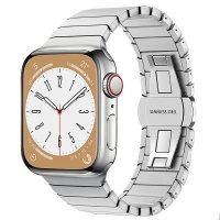 Newface Apple Watch Ultra 49mm KR413 Fine Steel Kordon - Gümüş