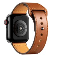Newface Apple Watch Ultra 49mm KR415 Luaz Deri Kordon - Kahverengi