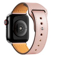 Newface Apple Watch Ultra 49mm KR415 Luaz Deri Kordon - Pembe