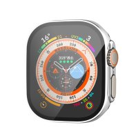 Newface Apple Watch Ultra 49mm Legend Camlı Kasa Ekran Koruyucu - Gümüş