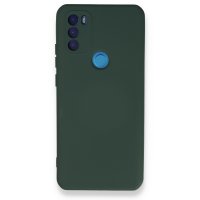 Newface General Mobile GM 21 Plus Kılıf Nano içi Kadife Silikon - Koyu Yeşil
