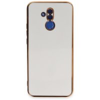 Newface Huawei Mate 20 Lite Kılıf Volet Silikon - Beyaz