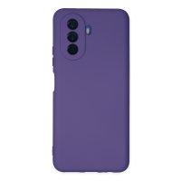 Newface Huawei Nova Y70 Kılıf Nano içi Kadife Silikon - Mor