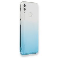 Newface Huawei P Smart 2019 Kılıf Lüx Çift Renkli Silikon - Turkuaz