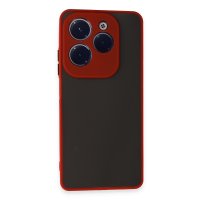 Newface İnfinix Hot 40 Pro Kılıf Montreal Silikon Kapak - Kırmızı
