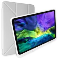 Newface iPad 2022 10.9 (10.nesil) Kılıf Kalemlikli Mars Tablet Kılıfı - Gri