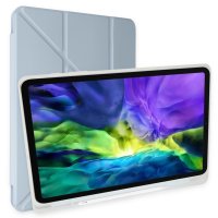 Newface iPad 2022 10.9 (10.nesil) Kılıf Kalemlikli Mars Tablet Kılıfı - Mavi