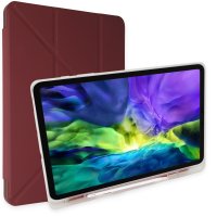 Newface iPad 2022 10.9 (10.nesil) Kılıf Kalemlikli Mars Tablet Kılıfı - Mor